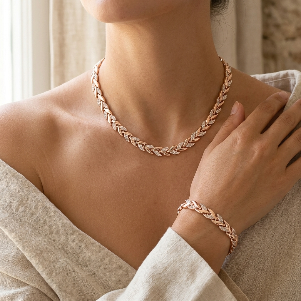 Claudine | Handgemaakte visstaart hanger en armband
