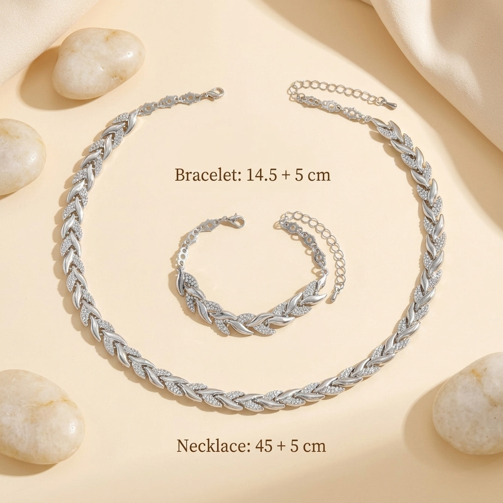 Claudine | Handgemaakte visstaart hanger en armband