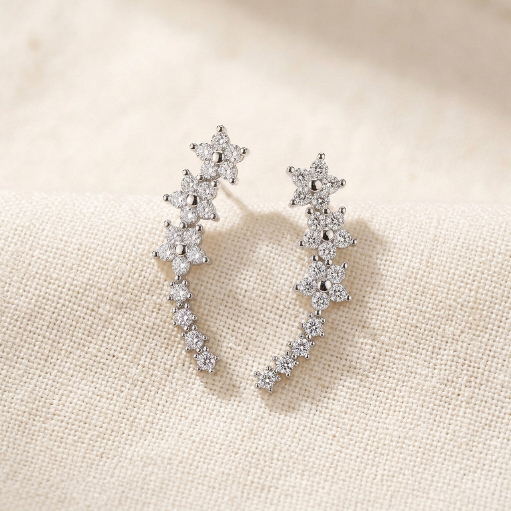 Fien | Bloemen Oorbellen