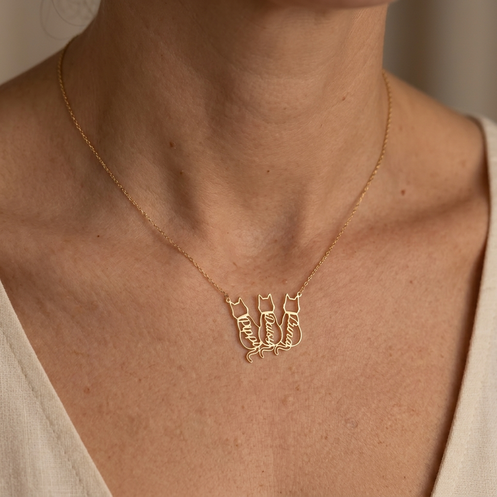 Nora | Gepersonaliseerde Katten Ketting