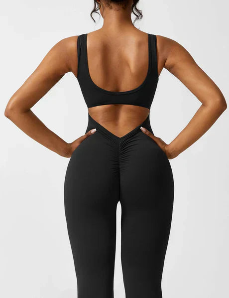 Jasmin | V-Back Scrunch Jumpsuit