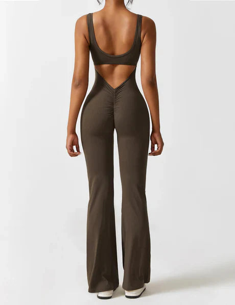 Jasmin | V-Back Scrunch Jumpsuit