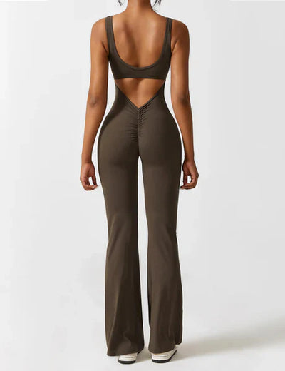 Jasmin | V-Back Scrunch Jumpsuit