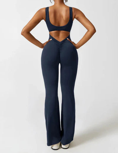 Jasmin | V-Back Scrunch Jumpsuit